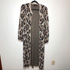 Vici Leopard Sweater Duster